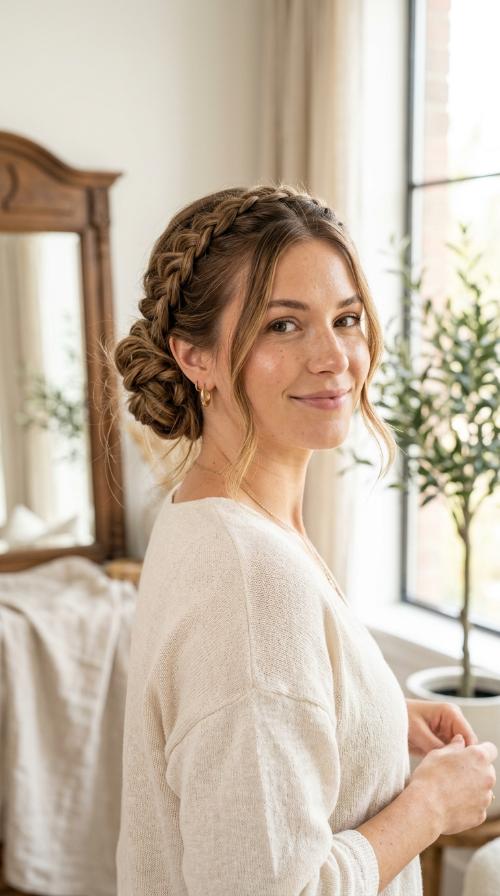 The Braided Crown Chignon