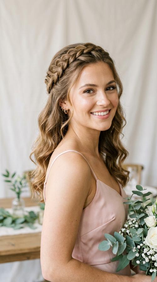 The Braided Half-Up Halo