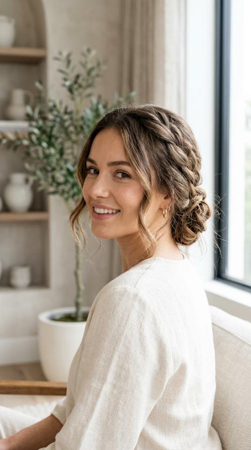 The Braided Low Chignon