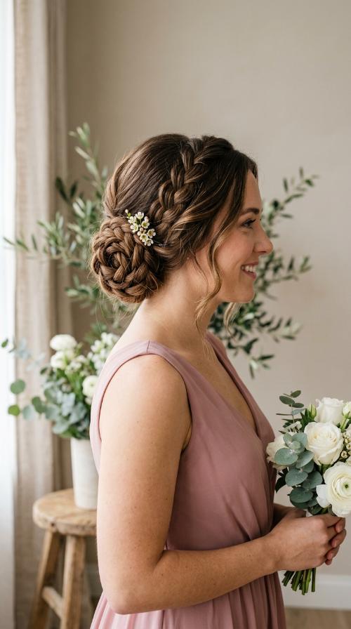 The Braided Rose Bun