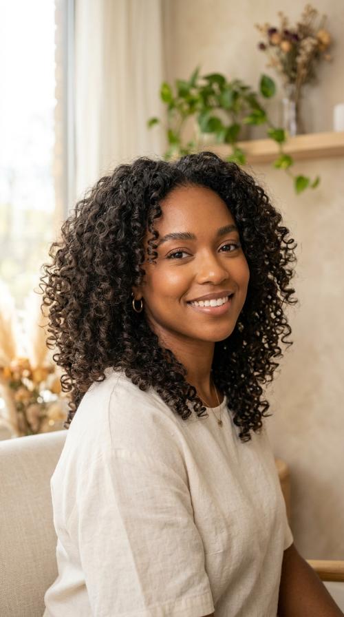 The Butterfly Cut for Curls