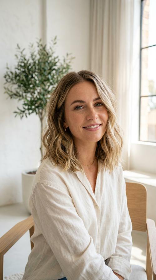 The Classic Blunt Lob with Beachy Bends