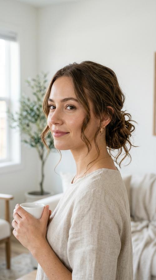 The Classic Low Messy Bun