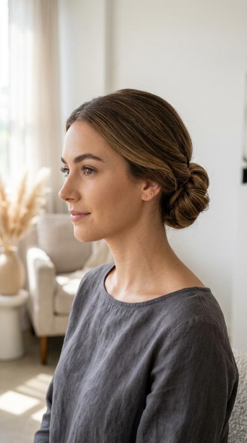 The Classic Low Rolled Bun