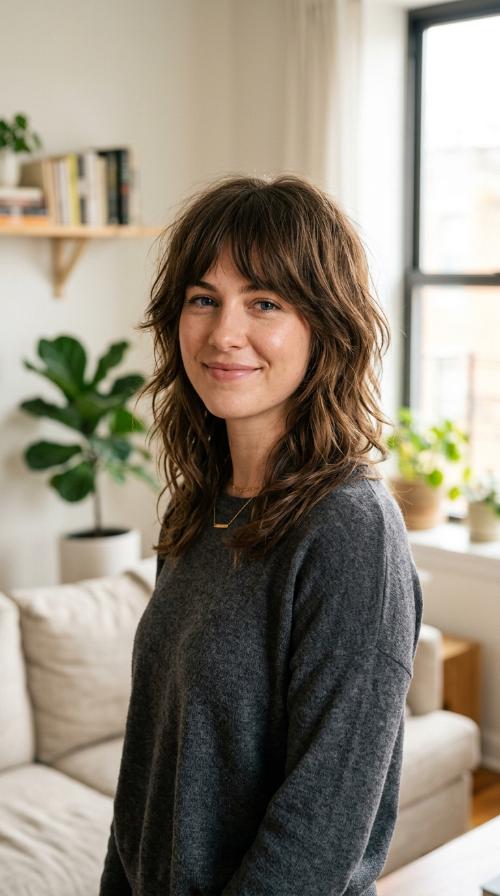 The Classic Shag with Bangs