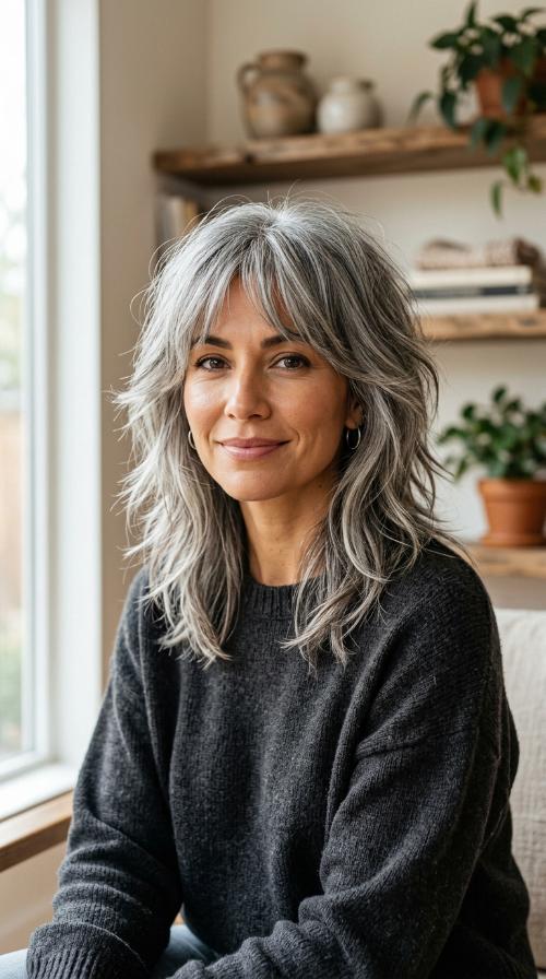 The Classic Silver Wolf Cut