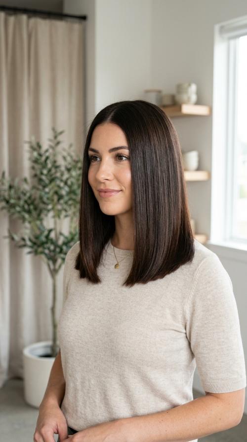 The Classic Straight Blunt Lob