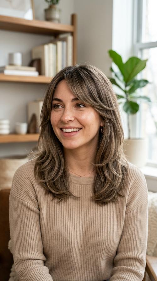 The Classic Update with Layered Side Bangs