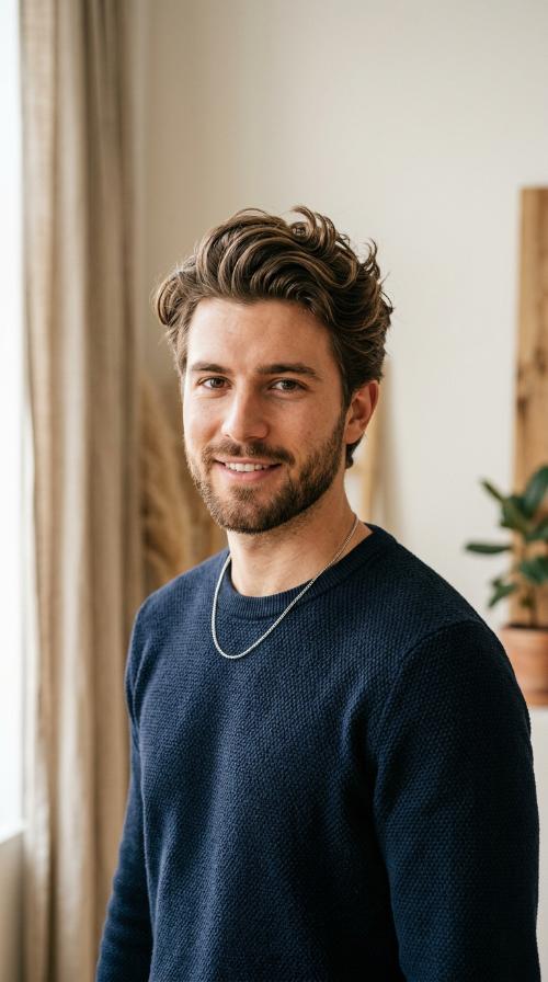 The Classic Wavy Quiff