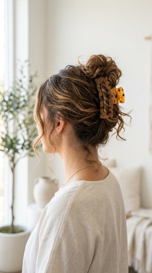 The Claw Clip Messy Bun