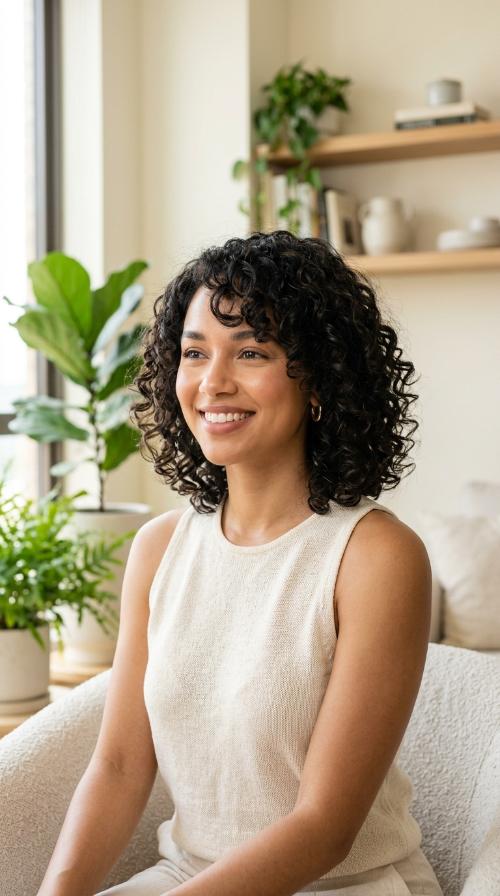 The Curly Butterfly Bob