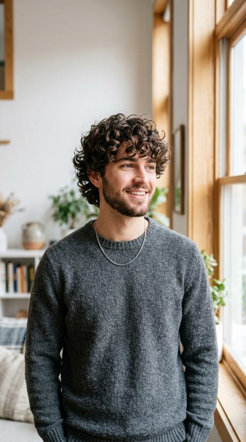 The Curly Fringe with Volume