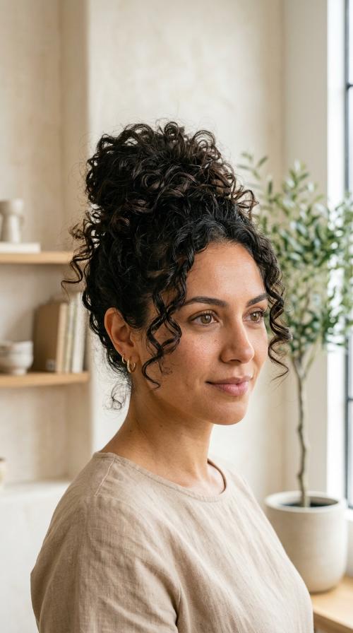 The Curly Texture Bun