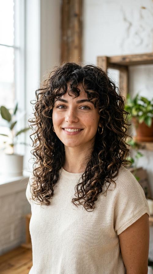 The Curly Wolf Cut