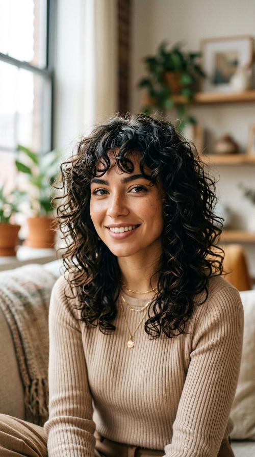 The Curly Wolf Cut