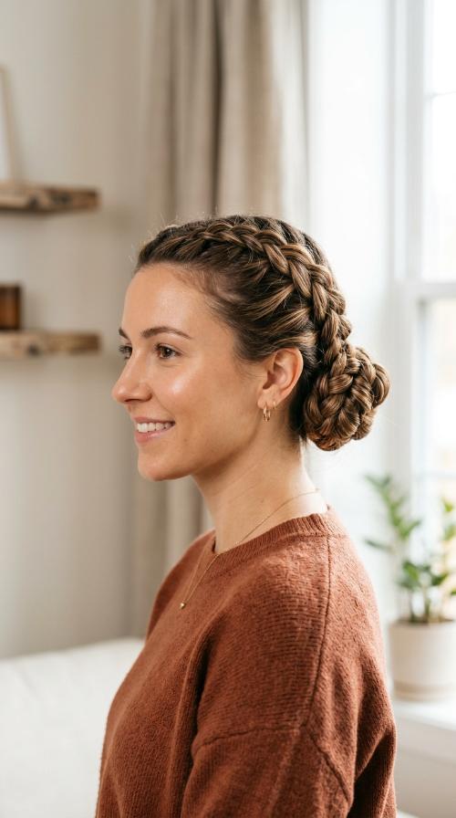 The Double Braided Bun