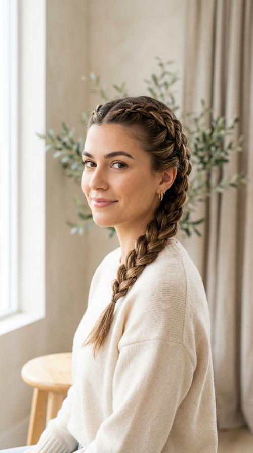 The Double Dutch Side Braid