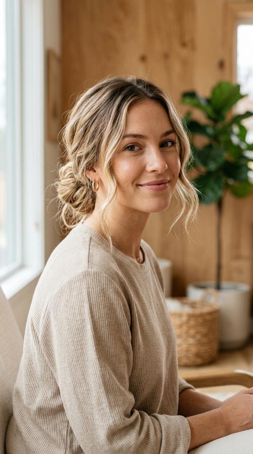 The Effortless Messy Low Bun