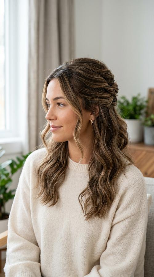 The French Twist Half-Up