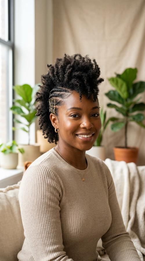The Frohawk with Side Pins