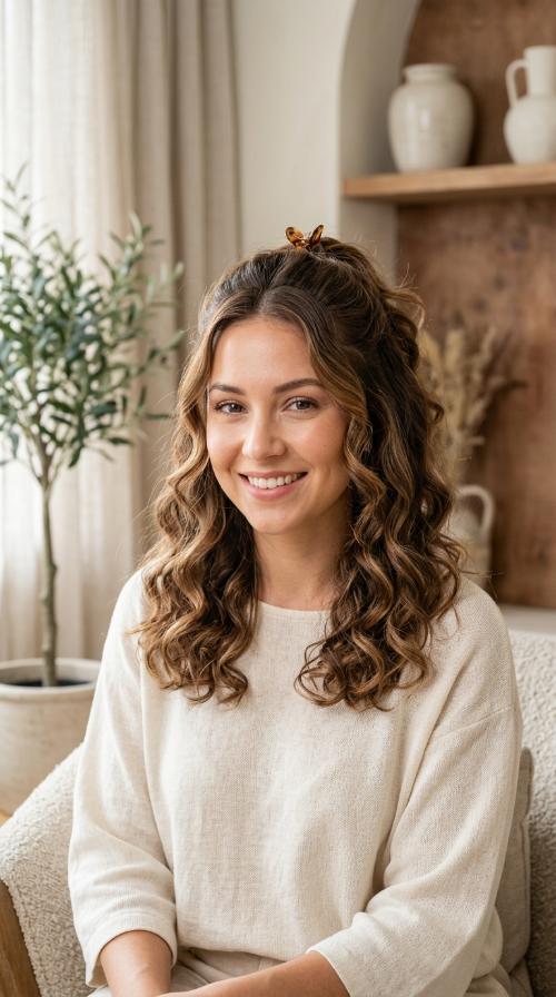 The Half-Up Soft Wave