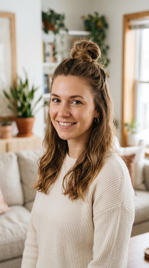 The Half-Up Top Knot
