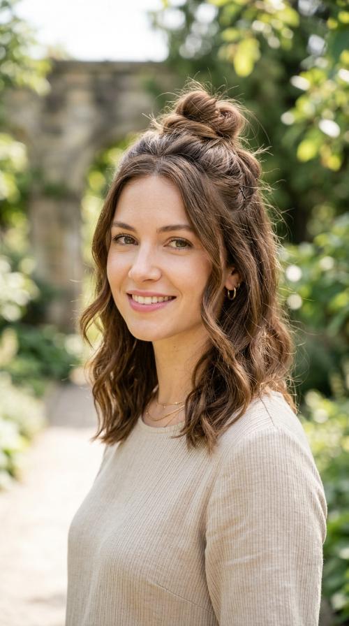 The Half-Up Top Knot