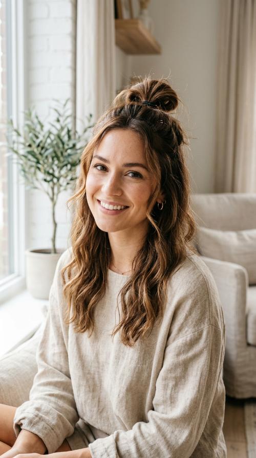The Half-Up Top Knot