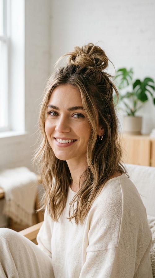The Half-Up Top Knot