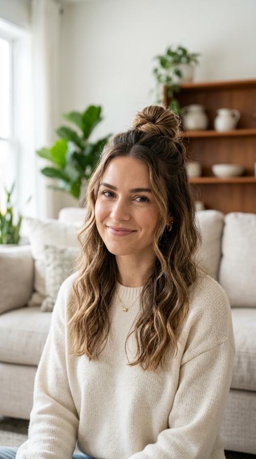 The Half-Up Top Knot