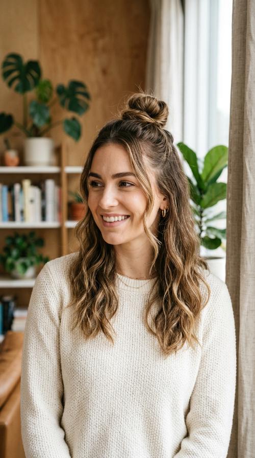 The Half-Up Top Knot