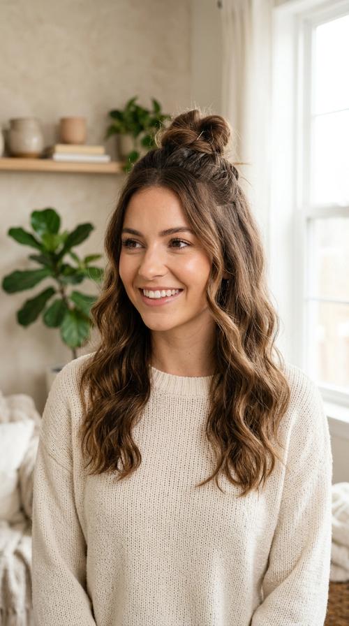 The Half-Up Top Knot