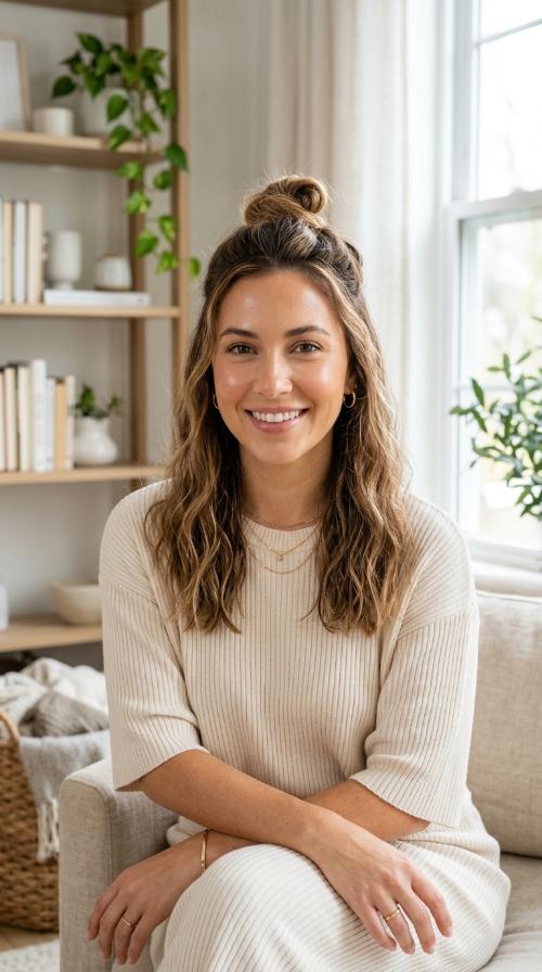 The Half-Up Top Knot
