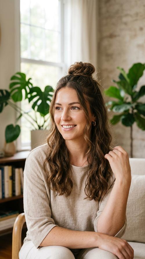 The Half-Up Top Knot
