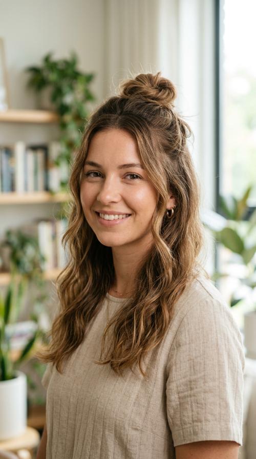 The Half-Up Top Knot
