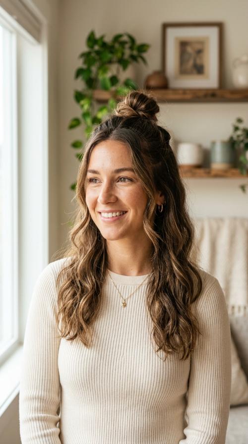 The Half-Up Top Knot