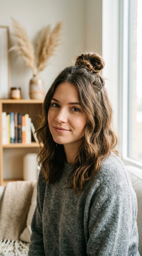 The Half-Up Top Knot