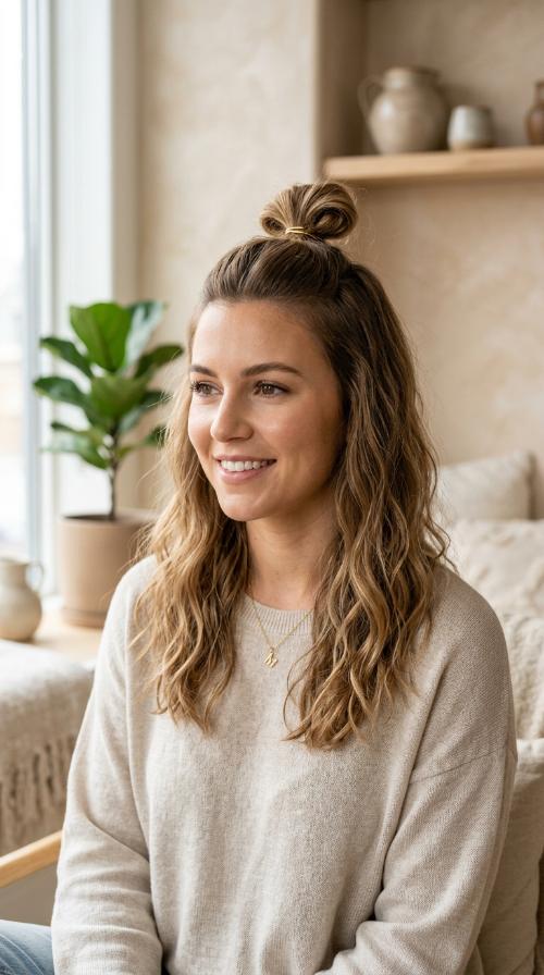 The Half-Up Top Knot