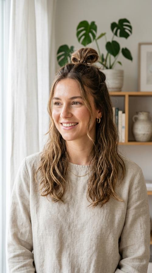 The Half-Up Top Knot
