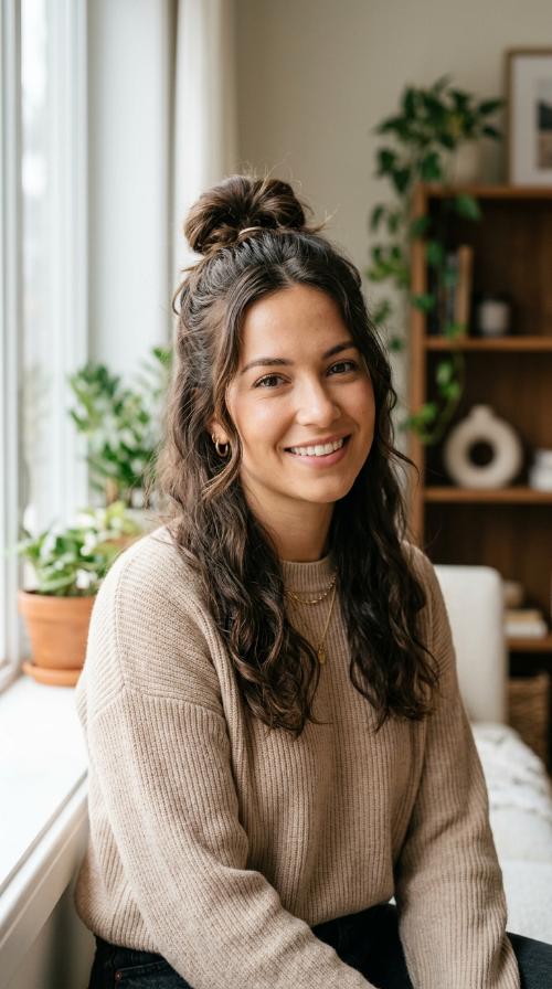 The Half-Up Top Knot