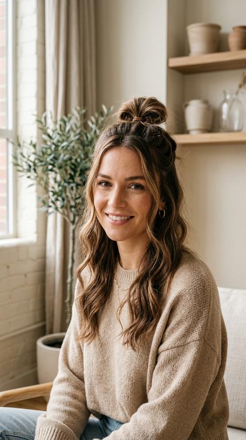 The Half-Up Top Knot