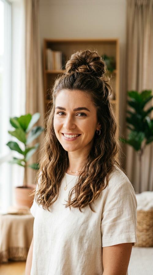 The Half-Up Top Knot