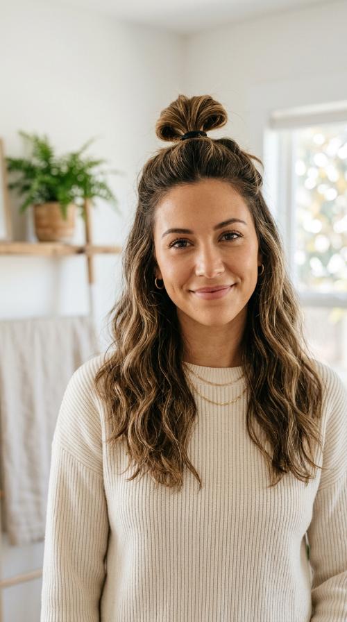 The Half-Up Top Knot
