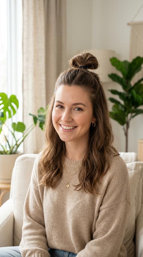 The Half-Up Top Knot
