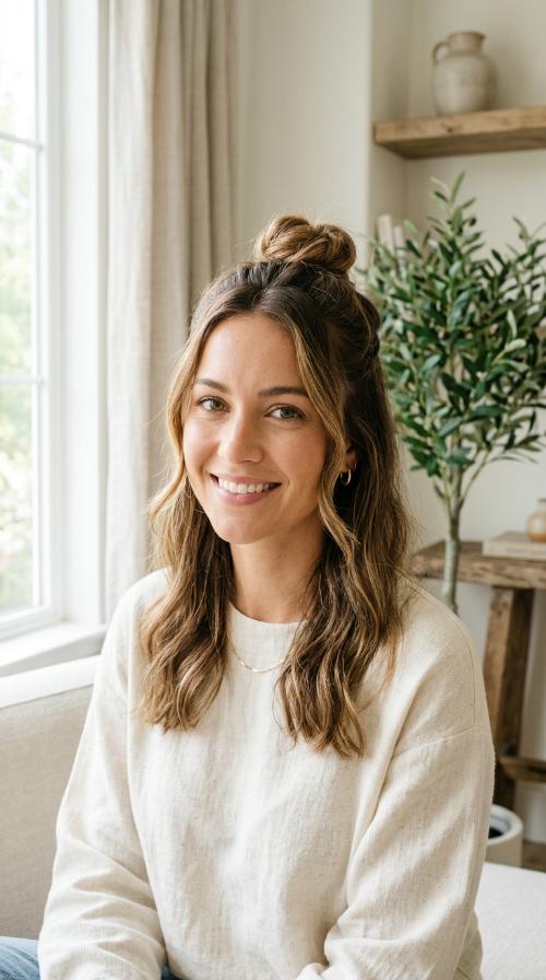 The Half-Up Top Knot