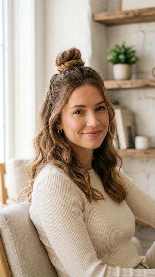 The Half-Up Top Knot