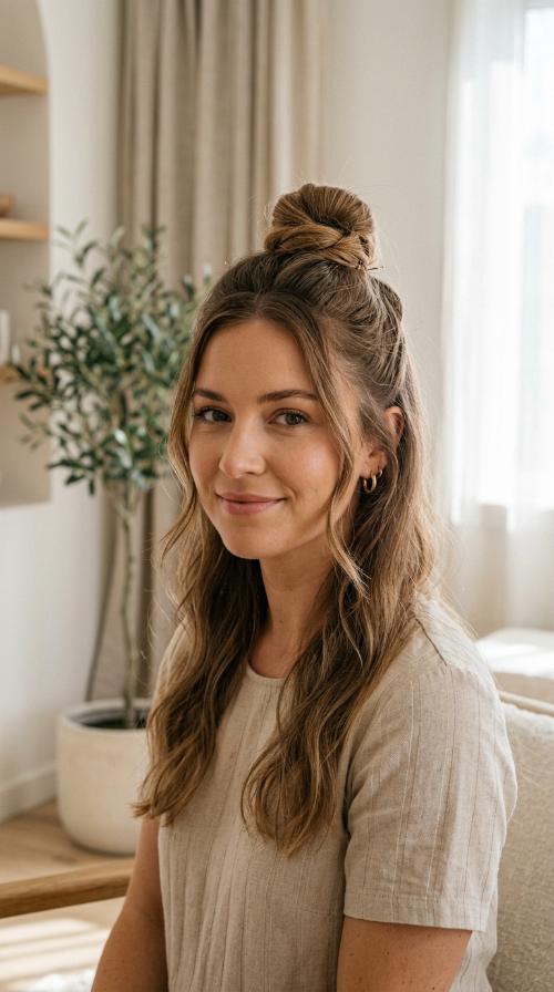 The Half-Up Top Knot