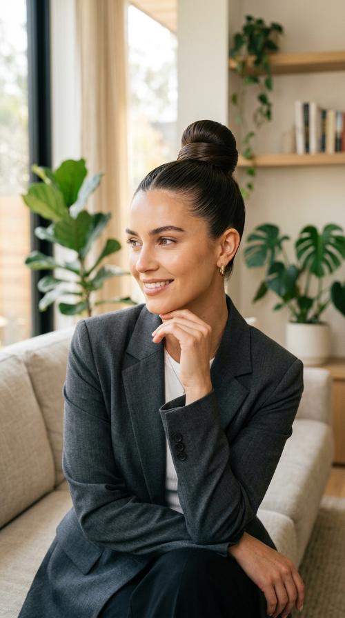 The High Sleek Power Bun