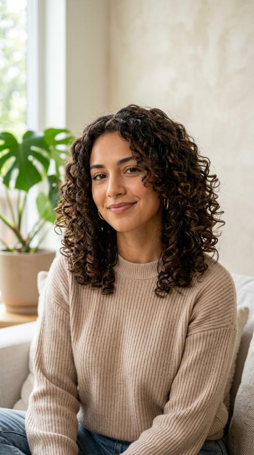 The Layered Curly Lob