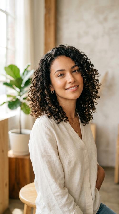 The Layered Curly Lob